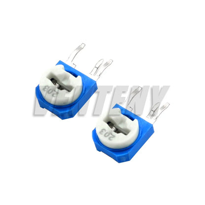 65PCS Trimmer Potentiometers 1K 5K 10K 20K 50K 100K 500K 1M Potentiometer RM063 Adjustable Resistance 100R~1M Variable Resistors