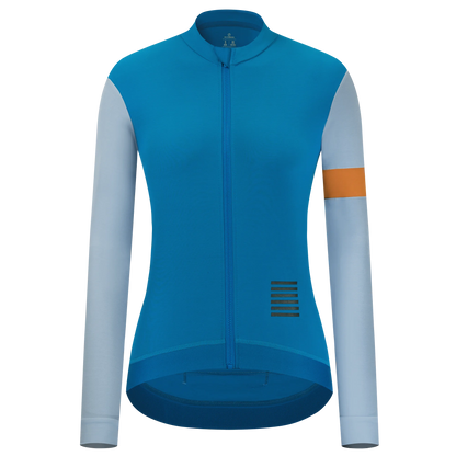 YKYW Women's Windbreak Thermal Fleece Jacket Pro Team Long Sleeve Cycling Jersey MTB Bike Maillot T Shirt Bicycle Clothing