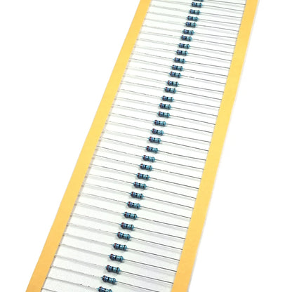 100pcs 1/4W Metal film resistor 1R ~ 1M 100R 220R 330R 1K 1.5K 2.2K 3.3K 4.7K 10K 22K 47K 100K 100 220 330 1K5 2K2 3K3 4K7 ohm