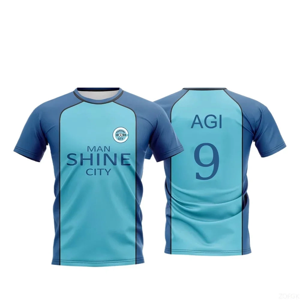 Anime Manshine City Uniform Boys Shirt T-shirt NAGI Japanese Anime Role Playing Top Men's and Women's Maillot Jersey