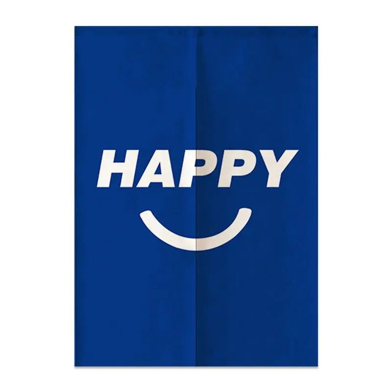 Nordic Creative Happy Face Door Curtain Home Decorations Hanging Curtains Kitchen Bathroom Partition Curtain Japanese Noren