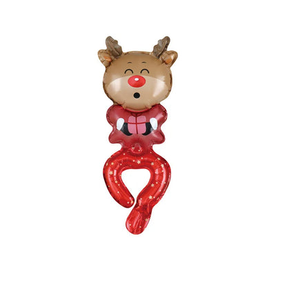 10/50 Wrist Balloons Santa Claus Snowman Gingerbread Man Reindeer Christmas Party New Year's Gifts Foil Wristband Balloons