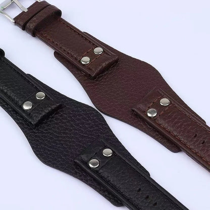 Leather Watch Strap for Fossil CH2564 CH2565 CH2891CH3051 Wristband 22mm 20mm Black Brown Tray Watchband with Rivet Style