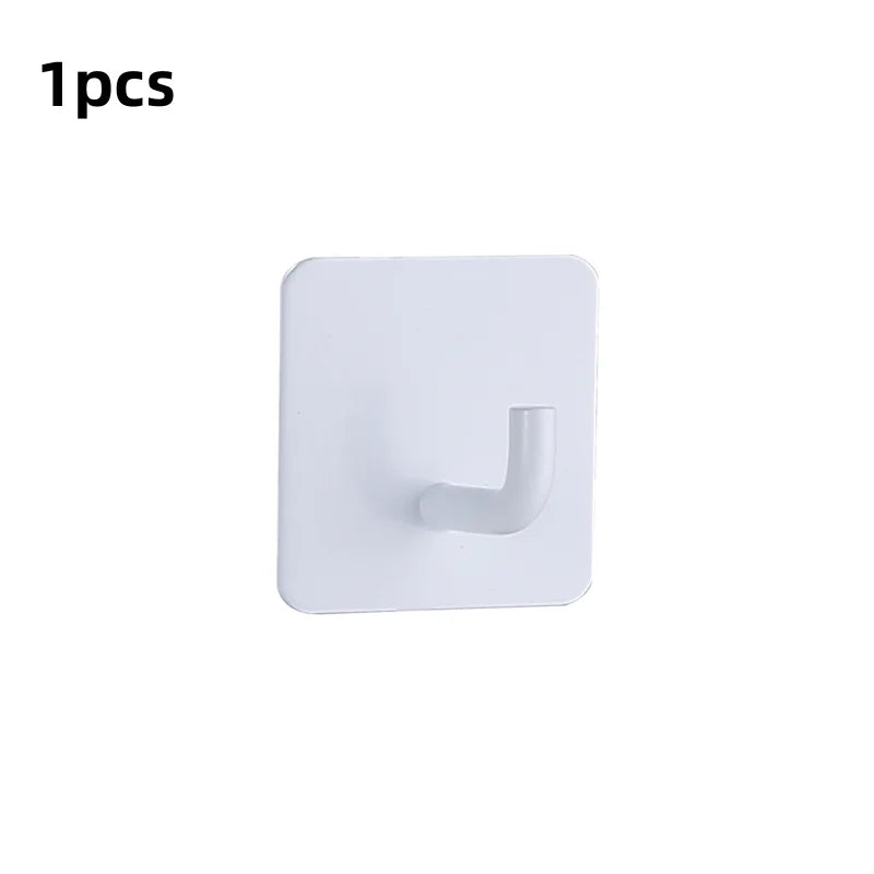 Adhesive Wall Hooks Towel Holder Door Key Cloth Coat Bathroom Robe Hanger Kitchen Hardware Rack Bag Hook Organizer For Hanging