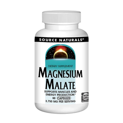 Magnesium Malate 3750 Mg Supplement Supports Muscle Function, Health and Energy Production