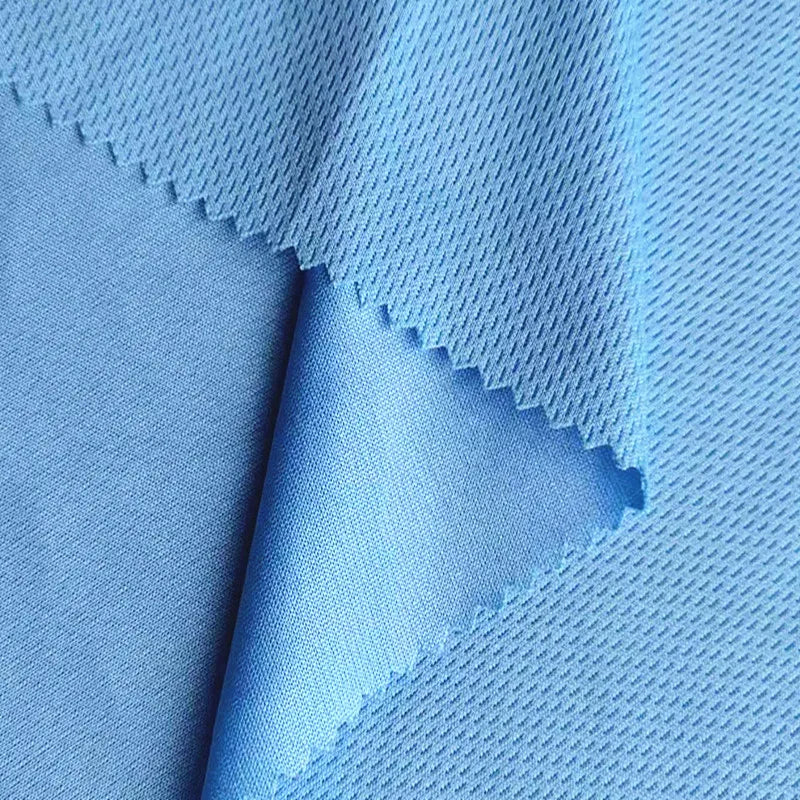 Bird Eye Quick Dry Sport Training Jersey Fabric Moisture Wicking Breathable Mesh Short Sleeve Athletic Shirt Clothing Material